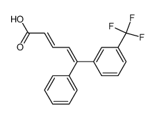 (2E,4E)-5-Phenyl-5-[3-(trifluoromethyl)phenyl]-2,4-pentadienoic acid Structure