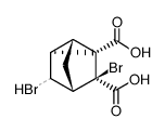 (+-)-3ξ,7anti-dibromo-2,6-cyclo-norbornane-1,7syn-dicarboxylic acid Structure