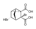 (+-)-3ξ,7anti-dibromo-2,6-cyclo-norbornane-1,7syn-dicarboxylic acid结构式