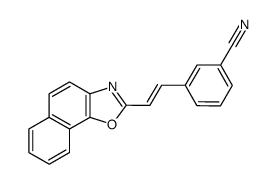 3-(2-naphtho[2,1-d]oxazol-2-yl-vinyl)-benzonitrile Structure