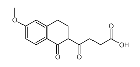 3-(1,2,3,4-Tetrahydro-6-methoxy-1-oxo-2-naphthoyl)propionicacid Structure