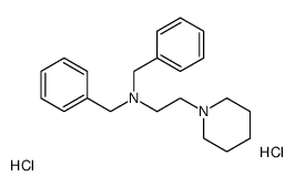 N,N-dibenzyl-2-piperidin-1-ylethanamine,dihydrochloride结构式