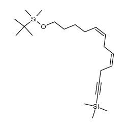 tert-butyldimethyl(((5Z,8Z)-12-(trimethylsilyl)dodeca-5,8-dien-11-yn-1-yl)oxy)silane Structure