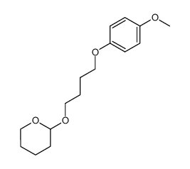 2-(4-(4-methoxyphenoxy)butoxy)tetrahydro-2H-pyran结构式