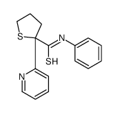 N-phenyl-2-pyridin-2-ylthiolane-2-carbothioamide Structure