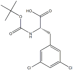 (S)-2-((tert-butoxycarbonyl)amino)-3-(3,5-dichlorophenyl)propanoic acid Structure