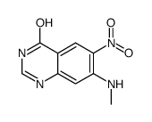 7-(methylamino)-6-nitro-1H-quinazolin-4-one结构式