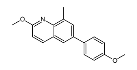 2-methoxy-6-(4-methoxyphenyl)-8-methylquinoline结构式