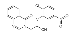 N-(2-chloro-5-nitrophenyl)-2-(4-oxoquinazolin-3-yl)acetamide结构式