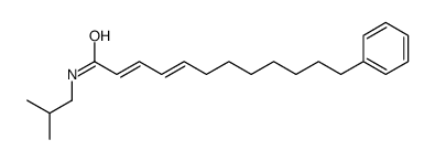 (2E,4E)-N-(2-methylpropyl)-12-phenyldodeca-2,4-dienamide结构式