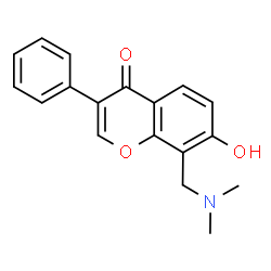 8-[(dimethylamino)methyl]-7-hydroxy-3-phenyl-4H-chromen-4-one Structure