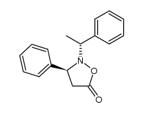 N-(R)-α-Methylbenzyl-(S)-3-phenylisoxazolidin-5-one结构式