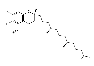 6-hydroxy-2,7,8-trimethyl-2-(4,8,12-trimethyltridecyl)chroman-5-carbaldehyde Structure
