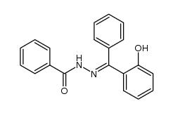 N'-((2-hydroxyphenyl)(phenyl)methylene)benzohydrazide结构式