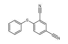 2,4-dicyanophenyl phenyl sulfide结构式