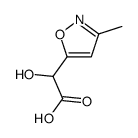 5-Isoxazoleaceticacid,-alpha--hydroxy-3-methyl-(9CI) Structure