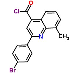 2-(4-Bromophenyl)-8-methyl-4-quinolinecarbonyl chloride Structure