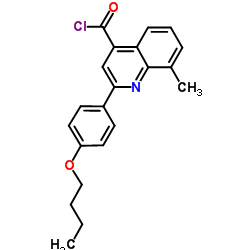 2-(4-Butoxyphenyl)-8-methyl-4-quinolinecarbonyl chloride Structure