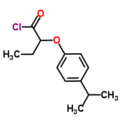 2-(4-Isopropylphenoxy)butanoyl chloride Structure