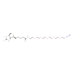 Biotin-PEG5-azide Structure