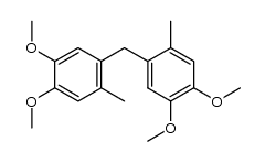 bis-(4,5-dimethoxy-2-methyl-phenyl)-methane Structure