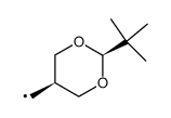 cis-(2-tert-butyl-1,3-dioxan-5-yl)methyl radical Structure