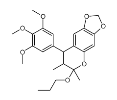 6,7-dimethyl-6-propoxy-8-(3,4,5-trimethoxyphenyl)-7,8-dihydro-[1,3]dioxolo[4,5-g]chromene Structure