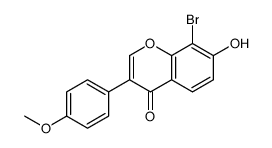8-bromo-7-hydroxy-3-(4-methoxyphenyl)chromen-4-one Structure