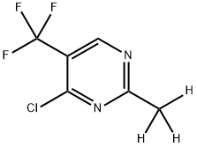 4-Chloro-5-trifluoromethyl-2-(methyl-d3)-pyrimidine Structure