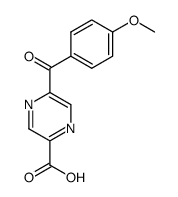 5-(4-methoxybenzoyl)pyrazine-2-carboxylic acid结构式