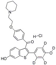 Raloxifene-d4 (hydrochloride) structure