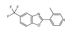 2-(3-methylpyridin-4-yl)-5-(trifluoromethyl)-1,3-benzoxazole Structure