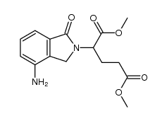dimethyl 2-(4-amino-2,3-dihydro-1-oxo-1H-isoindol-2-yl)glutarate结构式
