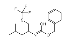 Benzyl {4-methyl-1-[(trifluoromethyl)sulfanyl]-2-pentanyl}carbama te结构式