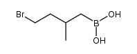 (4-bromo-2-methylbutyl)boronic acid Structure
