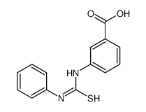 3-(phenylcarbamothioylamino)benzoic acid结构式