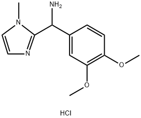 (3,4-dimethoxyphenyl)(1-methyl-1H-imidazol-2-yl)methanamine hydrochloride Structure