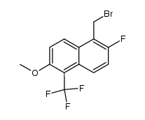 1-(bromomethyl)-2-fluoro-6-methoxy-5-(trifluoromethyl)naphthalene Structure