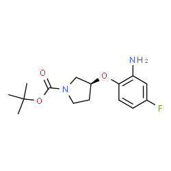 (S)-tert-Butyl 3-(2-amino-4-fluorophenoxy)pyrrolidine-1-carboxylate picture