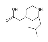 2-[(3S)-3-(2-methylpropyl)piperazin-1-yl]acetic acid Structure