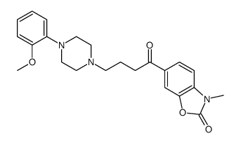 6-[4-[4-(2-methoxyphenyl)piperazin-1-yl]butanoyl]-3-methyl-1,3-benzoxazol-2-one Structure