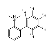 2-(dimethylsilyl)biphenyl-2',3',4',5',6'-d5结构式