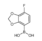 7-Fluorobenzo[d][1,3]dioxol-4-ylboronic acid structure