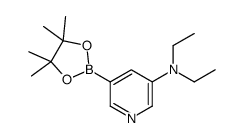 N,N-diethyl-5-(4,4,5,5-tetramethyl-1,3,2-dioxaborolan-2-yl)pyridin-3-amine Structure
