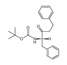 (1S-benzyl-2-oxo-4-phenylbutyl)carbamic acid 2,2-dimethylpropyl ester Structure