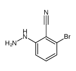2-bromo-6-hydrazinylbenzonitrile structure