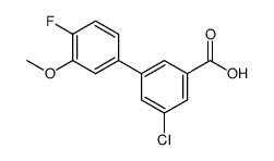 3-chloro-5-(4-fluoro-3-methoxyphenyl)benzoic acid Structure
