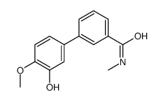 3-(3-hydroxy-4-methoxyphenyl)-N-methylbenzamide结构式