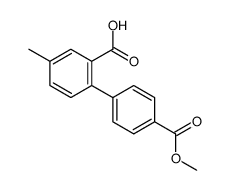 2-(4-methoxycarbonylphenyl)-5-methylbenzoic acid结构式