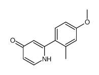 2-(4-methoxy-2-methylphenyl)-1H-pyridin-4-one Structure